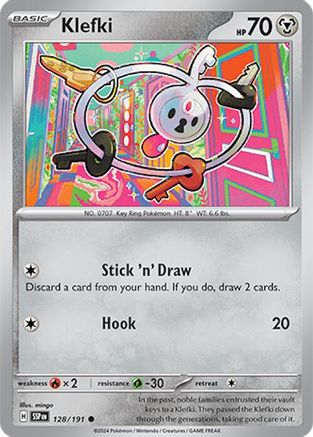 Klefki 128/191 - Reverse Holofoil Surging Sparks - Common