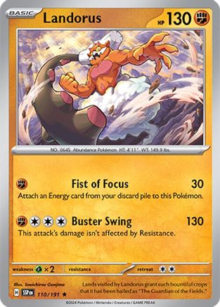 Landorus 110/191 - Holofoil Surging Sparks - Rare