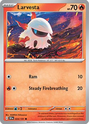 Larvesta 024/191 Surging Sparks - Common