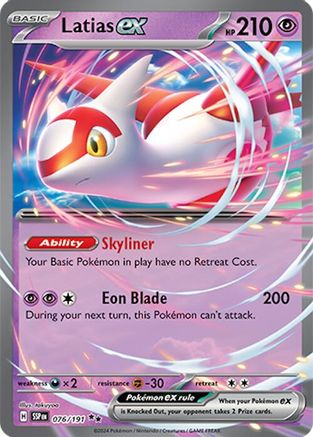 Latias ex 076/191 - Holofoil Surging Sparks - Double Rare