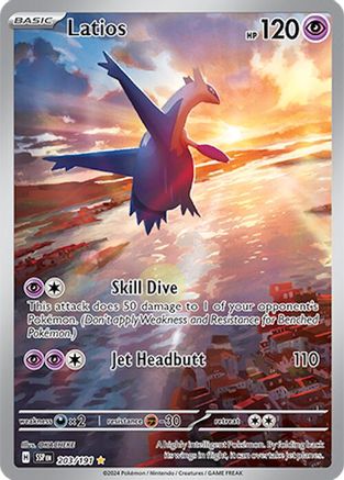 Latios 203/191 - Holofoil Surging Sparks - Illustration Rare