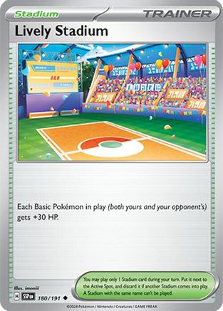 Lively Stadium 180/191 - Reverse Holofoil Surging Sparks - Uncommon