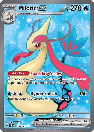 Milotic ex 217/191 - Holofoil Surging Sparks - Ultra Rare