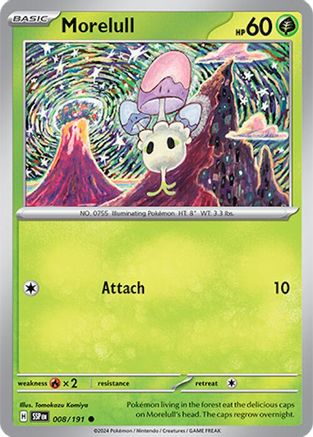 Morelull 008/191 - Reverse Holofoil Surging Sparks - Common