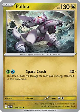 Palkia 136/191 - Holofoil Surging Sparks - Rare