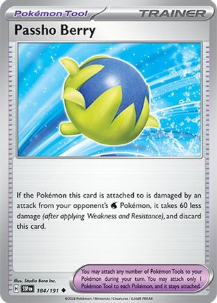 Passho Berry 184/191 - Reverse Holofoil Surging Sparks - Uncommon