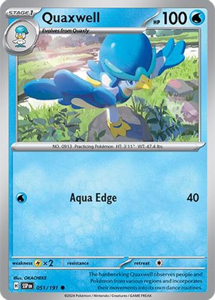 Quaxwell 051/191 - Reverse Holofoil Surging Sparks - Common