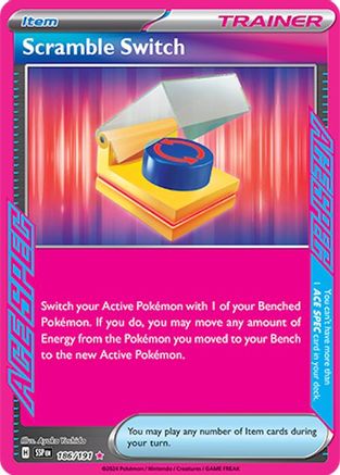 Scramble Switch 186/191 - Holofoil Surging Sparks - ACE SPEC Rare