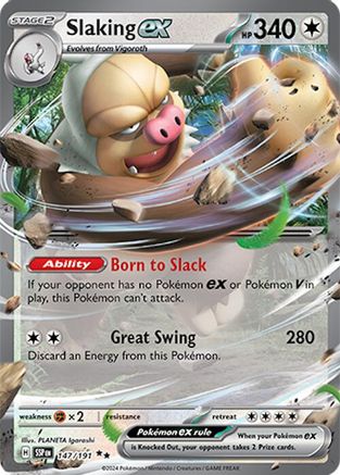 Slaking ex 147/191 - Holofoil Surging Sparks - Double Rare
