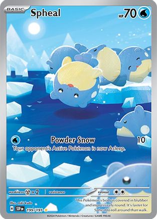 Spheal 199/191 - Holofoil Surging Sparks - Illustration Rare