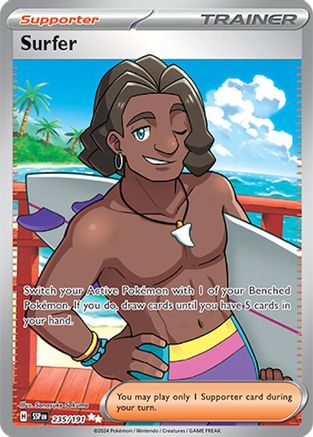 Surfer 235/191 - Holofoil Surging Sparks - Ultra Rare