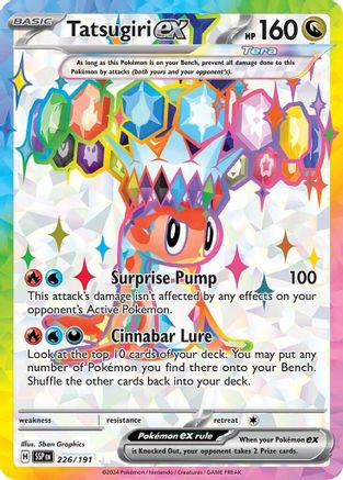 Tatsugiri ex 226/191 - Holofoil Surging Sparks - Ultra Rare
