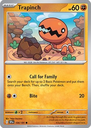 Trapinch 104/191 Surging Sparks - Common