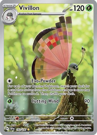 Vivillon 193/191 - Holofoil Surging Sparks - Illustration Rare