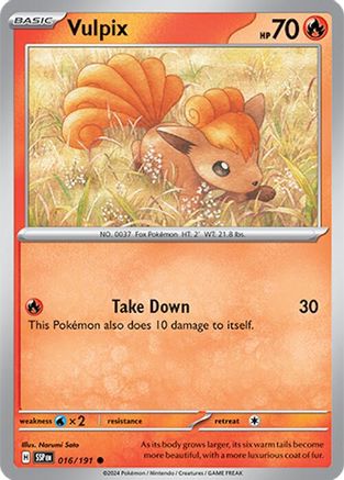 Vulpix 016/191 Surging Sparks - Common
