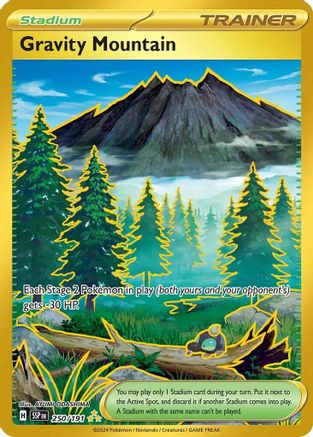 Gravity Mountain 250/191 - Holofoil Surging Sparks - Hyper Rare