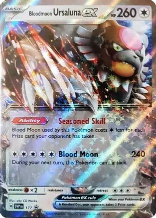 Bloodmoon Ursaluna ex 177  - Holofoil SV Scarlet & Violet Promo Cards