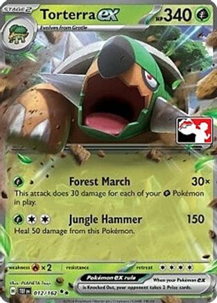 Torterra ex 012/162  - Holofoil Prize Pack Series Cards