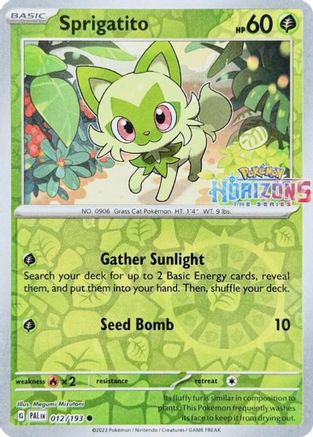 Sprigatito 012/193  - Reverse Holofoil Miscellaneous Cards & Products