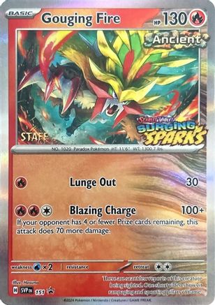 Gouging Fire (Staff) 151  - Holofoil SV Scarlet & Violet Promo Cards