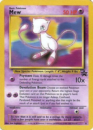 Mew (Glossy Finish) 008 WoTC Promo