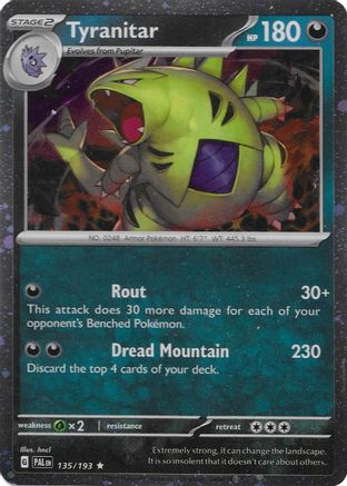 Tyranitar (Cosmo Foil) 135/193  - Holofoil Miscellaneous Cards & Products