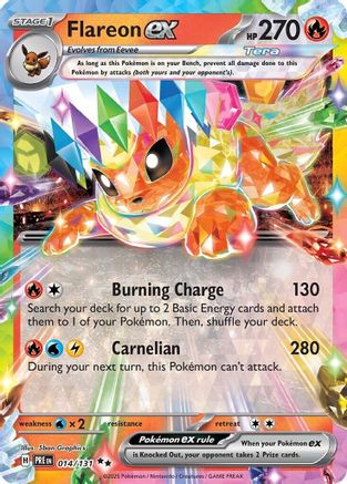 Flareon ex 014/131 - Holofoil Prismatic Evolutions