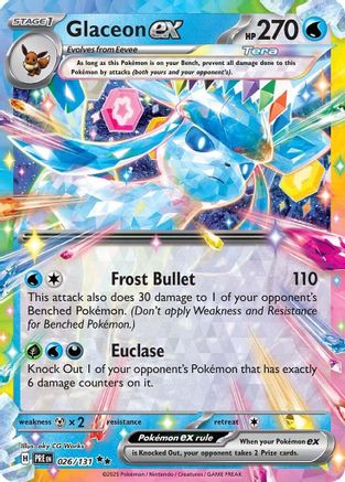 Glaceon ex 026/131 - Holofoil Prismatic Evolutions