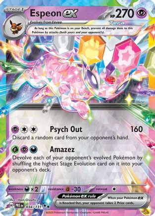 Espeon ex 034/131 - Holofoil Prismatic Evolutions
