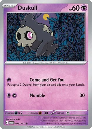 Duskull 035/131 - Reverse Holofoil Prismatic Evolutions