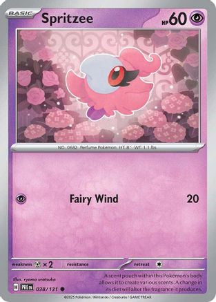 Spritzee 038/131 - Reverse Holofoil Prismatic Evolutions