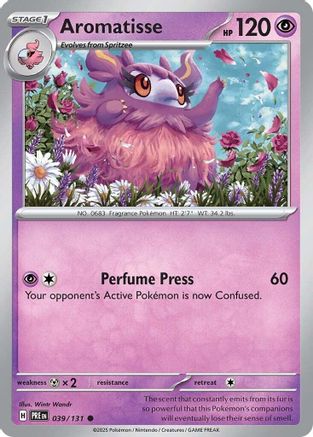 Aromatisse 039/131 - Reverse Holofoil Prismatic Evolutions