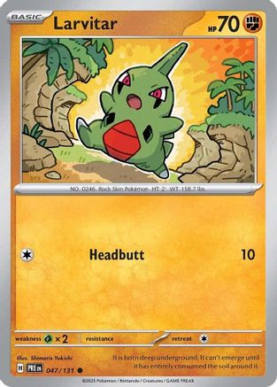 Larvitar 047/131 - Reverse Holofoil Prismatic Evolutions