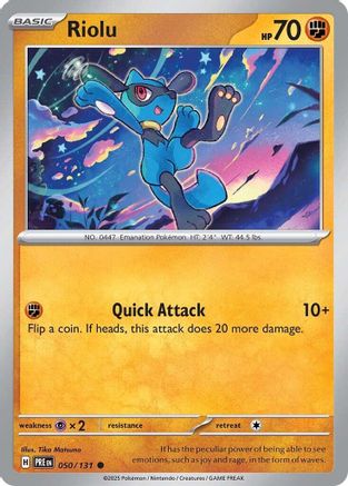 Riolu 050/131 - Reverse Holofoil Prismatic Evolutions