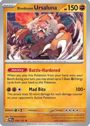 Bloodmoon Ursaluna 054/131 - Holofoil Prismatic Evolutions
