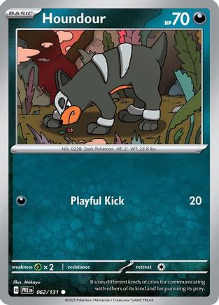 Houndour 062/131 - Reverse Holofoil Prismatic Evolutions