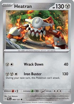 Heatran 068/131 - Reverse Holofoil Prismatic Evolutions