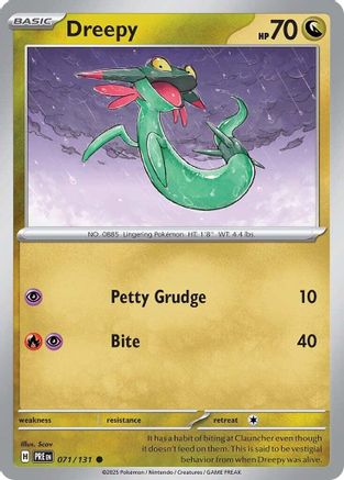 Dreepy 071/131 - Reverse Holofoil Prismatic Evolutions