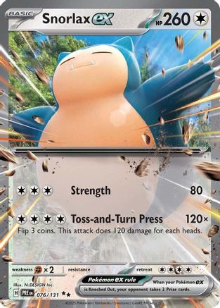 Snorlax ex 076/131 - Holofoil Prismatic Evolutions