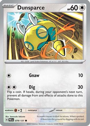 Dunsparce 079/131 - Reverse Holofoil Prismatic Evolutions