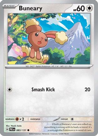 Buneary 083/131 - Reverse Holofoil Prismatic Evolutions