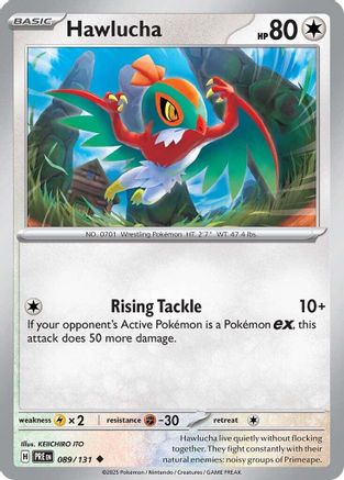 Hawlucha 089/131 - Reverse Holofoil Prismatic Evolutions