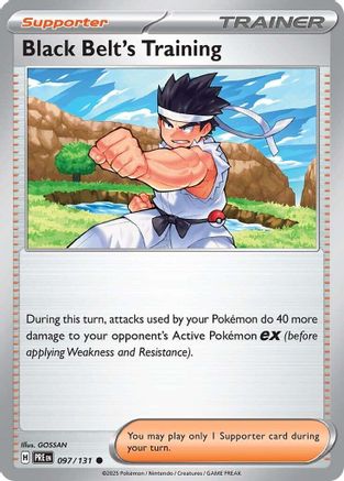 Black Belt's Training 097/131 - Reverse Holofoil Prismatic Evolutions