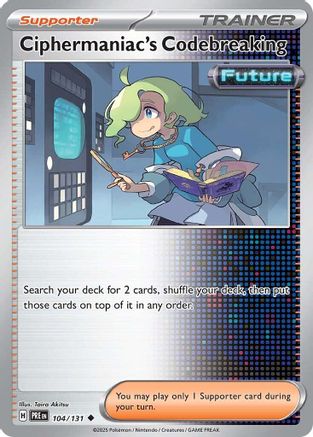 Ciphermaniac's Codebreaking 104/131 - Reverse Holofoil Prismatic Evolutions