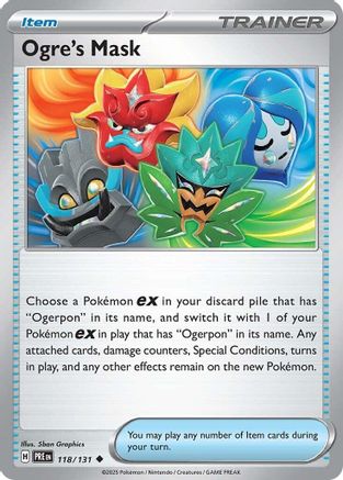 Ogre's Mask 118/131 - Reverse Holofoil Prismatic Evolutions