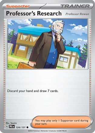 Professor's Research [Professor Rowan] 124/131 - Reverse Holofoil Prismatic Evolutions
