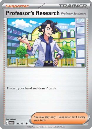 Professor's Research [Professor Sycamore] 125/131 - Reverse Holofoil Prismatic Evolutions