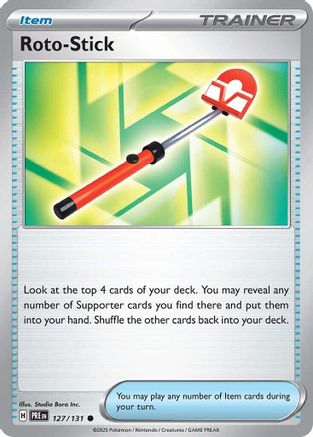 Roto-Stick 127/131 - Reverse Holofoil Prismatic Evolutions