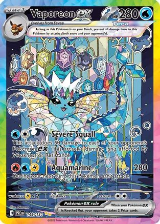 Vaporeon ex 149/131 - Holofoil Prismatic Evolutions