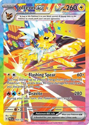 Jolteon ex 153/131 - Holofoil Prismatic Evolutions
